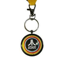 Licensed Atari Keychain Retro Video Game Logo Classic Arcade Gaming Collectible
